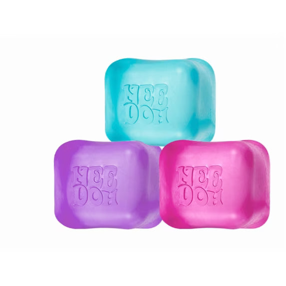 NeeDoh Nice Ice Baby 4 pack, Set of Four Nee Doh Mini Nice Cube Pink Blue Purple